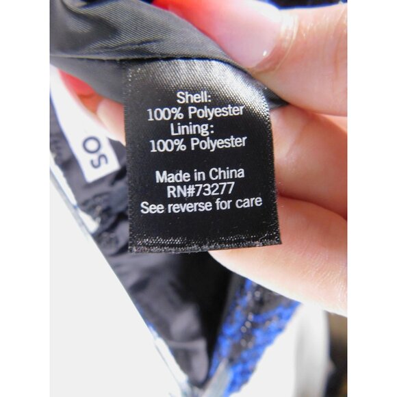 SO Goods For Life Skirt Womens 1 Blue Black Plaid Tweed Mini Zip Detail Juniors - Picture 9 of 10